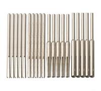 Lot de 20 tiges de ponçage en alliage pour outil rotatif - Tige à clip de support de 2,35 mm et 3 mm, mandrin abrasif avec types droits et coniques, kit de serrage pour papier de verre