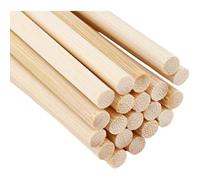 Lot de 20 tiges rondes en bambou, diamètre 9 mm/10 mm x longueur 400 mm, for bricolage et modélisme.(9X400Mm)