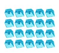 Lot de 20 touches de clavier mécaniques en cristal transparent rétroéclairées pour commutateurs