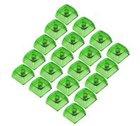 Lot de 20 touches de clavier mécaniques rétroéclairées en cristal transparent pour commutateurs Gateron