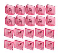 Lot de 20 touches de clavier mécaniques rétroéclairées en cristal transparent pour commutateurs Gateron