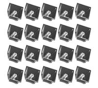 Lot de 20 touches en cristal transparent rétroéclairées pour claviers mécaniques Hauteur d'origine pour commutateurs