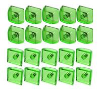 Lot de 20 touches vierges transparentes 1U 1X XDA en cristal transparent pour claviers mécaniques