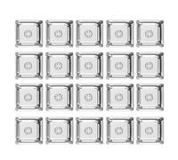 Lot de 20 touches vierges transparentes 1U et 1 x profil XDA pour clavier mécanique Transparent