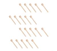 Lot de 20 touillettes à miel en bois naturel avec design torsadé pour servir le miel dans les cafés, mariages ou rassemblements (01)