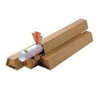 Lot de 20 Tubes d'expédition trapèze brun A1, longueur 61 cm, diam 7,5 cm G