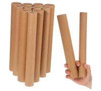 Lot De 20 Tubes D'expédition : Tubes Ronds En Papier Kraft Pour Travaux Manuels, Fournitures De Classe Et Projets Artistiques De Bricolage - Cylindres En Papier Pour Le