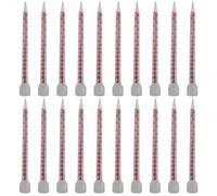 Lot de 20 tubes mélangeurs statiques pour colle époxy - Buse de mélange de rechange pour cartouches d'injection - Durcisseur de résine