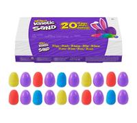 Lot de 20 ufs de sable cin tique avec sac de jouets de sable de jeu rouge, jaune et bleu, jouets sensoriels pour enfants