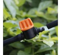 Lot de 20 valves de débit d'eau de type barbelé pour tuyau d'irrigation de 4 mm ou 7 mm prenant en charge la régulation manuelle marche/arrêt dans des environnements à basse pression