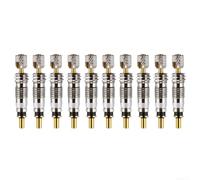 Lot de 20 valves de vélo de rechange en laiton pour VTT en alliage de zinc