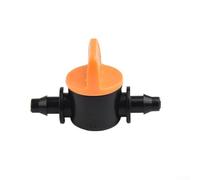 Lot de 20 vannes de contrôle du débit en plastique pour tuyau d'irrigation de 4/7 mm, raccord barbelé 6,35 mm pour gestion du système d'eau de jardin et agriculture