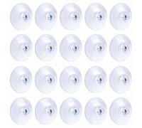 Lot de 20 ventouses Transparentes Ventouse en Plastique PVC de 3 cm sans Crochets pour la décoration et l'organisation de la Maison