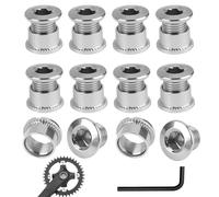 Lot de 20 Vis à Tête de Plateau Avec Six Pans Creux, Pièces de Rechange pour Vélo de Route VTT Boulons pour Plateaux Simples et Doubles