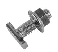 Lot de 20 vis à tête marteau M8 et écrous à bride en acier inoxydable 304 DIN 6923 pour rails de type 28/15 et fixations mécaniques (M8 x 20)