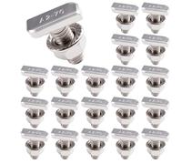 Lot de 20 Vis à Tête Marteau M8 x 20 mm, Visserie Boulonnerie en Acier Inoxydable A2-70, Boulon en T avec Écrou à Bride, Boulons et Écrous M8 pour Modules PV, Rail de Montage Solaire, Photovoltaïque