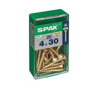 Lot De 20 Vis Acier Tête Fraisée Pozidriv, Diam.4 Mm X L.30 Mm