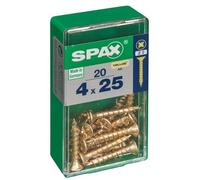 Lot de 20 vis acier tęte fraisée pozidriv SPAX, Diam.4 mm x L.25 mm