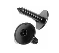 Lot de 20 vis autotaraudeuses for garde-boue de voiture M5 x 16, M5 x 20 mm, T25, noir prune, trou intérieur adapté aux boulons de châssis automobile(M5x16)