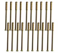 Lot de 20 vis d’assemblage avec douilles M3 - Pour réparer poignées et boutons de porte, etc.