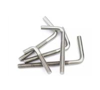 Lot de 20 vis d'ancrage à angle droit en L M4 en acier inoxydable 304, 7/8"(70mm)
