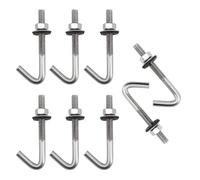 Lot de 20 vis d'ancrage de toit M6 x 60 mm en acier inoxydable 304 avec rondelle d'écrou hexagonal