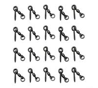Lot de 20 vis de pêche avec anneau pivotant DRig conçues pour des techniques de pêche à la carpe efficaces (petites)