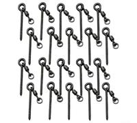 Lot de 20 vis de pêche pour carpe avec anneau pivotant DRig, conçues pour fournir une sécurité pour le perçage et le maintien, adaptées à diverses techniques de pêche (taille L)