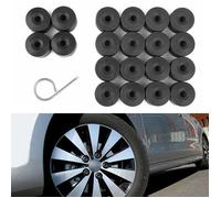 Lot de 20 vis de pneu de voiture 17 mm, couvercle de roue, écrou de moyeu, couvercle de boulon, capuchon pour Volkswagen Golf~9679