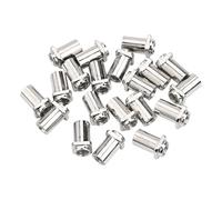 Lot de 20 vis pour tambour, 20 tambours en aluminium conçus pour plus de commodité, conçus pour une utilisation durable avec une bonne durabilité et écrous (M5)