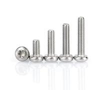 Lot de 20 vis Torx à tête ronde anti-vol en acier inoxydable 304 M3 x 45 mm