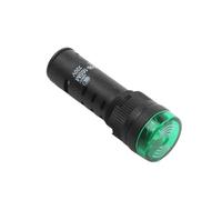 Lot de 20 voyants lumineux AD16-16SM 16 mm 12 V 24 V 36 V 220 V, clignotant, rouge, avertisseur sonore, alarme, indicateur industriel en plastique, vert et jaune(220V-Green)