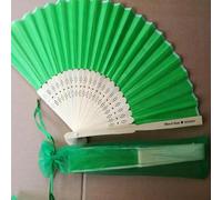 Lot De 20 Wedding Eventail Mariage Personnalisable, Éventails Pliables Gravés Personnalisés, Mariage Pliables Pour Fête Mariage Et Bricolage Décoration, Éventail Mariage, Événements(Green with bag)