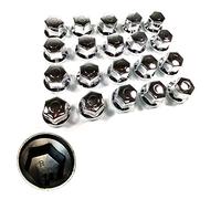 Lot de 20 x 33 mm Écrou de roue cache-vis Chrome pour camions remorques