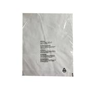 (Lot de 200) 400 x 500 mm, Gran Clothing Garment T-Shirt Bags Clear Protection Display 5 Language Mail Sacks with Child Safety Suffocation Warning