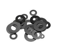 Lot de 200 à 500 joints d'étanchéité rigides en plastique M2, M2.2, M2.3, M2.5, M3, M4, M5, rondelles plates en nylon graphite noir(M3x7mm-500Pcs,1mm)