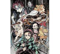 Lot de 200 Affiches de Dessin animé Japonais Kimetsu No Yaiba pour Adultes, Jouets éducatifs familiaux, 35 x 25 cm