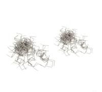 Lot de 200 agrafes de réparation en plastique 0,6 mm 0,8 mm en acier inoxydable pour soudage de fissures et de carrosserie de voiture