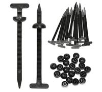 Lot de 200 Attaches de Câble Universelles en Nylon Autobloquantes, Boucles de Serre Cable Très Résistant, Boucles de Attache Noir pour Réparation Quotidienne de Voiture