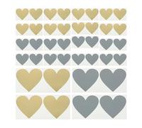 Lot de 200 autocollants à gratter en forme de cœur en papier de qualité supérieure pour messages secrets, couverture du contenu amusant
