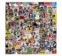 Lot de 200 autocollants en vinyle imperméables - Autocollants de style graffiti et kit d'autocollants de voiture de vélo - Pour skateboard, snowboard, bagages, ordinateur portable, et plus encore