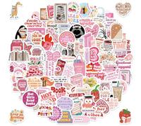 Lot de 200 autocollants pour livre pour Kindle, Smutty Bookish, roses esthétiques, lecture de livres esthétiques en vinyle, imperméables, graffiti, pour ordinateur portable, guitare, skateboard,