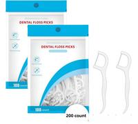 Lot De 200 Bâtonnets De Fil Dentaire Interdentaire, Bâtonnets De Fil Dentaire, Cure-Dents, Soin Buccal