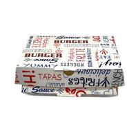 Lot de 200 - Boîtes Sandwich en Carton | Emballages Alimentaires Résistants | Idéales pour Boite kebab,Sandwichs, Wraps et Menus à Emporter | Boîtes Jetables pour Snack, Restaurant et Food-Truck
