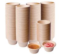 Lot De 200 Bols Miniatures Jetables, Vaisselle Jetable Écologique, Gobelets À Soufflé Jetable, Bowls For Dips, Vaisselle Jetable Bio Durable Et Compostable, Pour Bol À Sauce, Bol À Soupe (2 Oz)