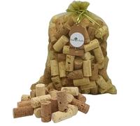 Lot de 200 bouchons en liège - 45 x 24 mm - Mélange clair et foncé - Bouchons de vin pour bricolage - Décoration en liège - Idées de bricolage - Végétalien et écologique - 100 % naturel