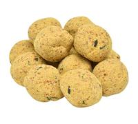 Lot de 200 boules de graisse 90 g - Boulettes de nourriture pour oiseaux de qualité supérieure pour jardin et balcon, idéales pour les oiseaux sauvages tels que les mésanges et les moineaux, durables