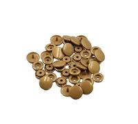 Lot de 200 boutons pression en plastique marron brillant T5 rond -B11 à coudre Taille 20
