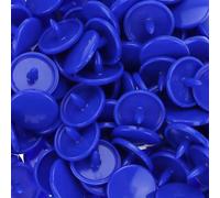 Lot de 200 boutons-pression T5 en résine plastique - Taille BetterJonny - Taille 20 - Rond - Brillant - En résine plastique - Pour travaux manuels, serviettes, bricolage - Bleu roi