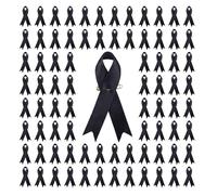 Lot de 200 broches en forme de ruban pour collecte de fonds - Broche en tissu de soie - Événement social, bien-être public, fête, sensibilisation au cancer du sein, taille unique, Comme décrit